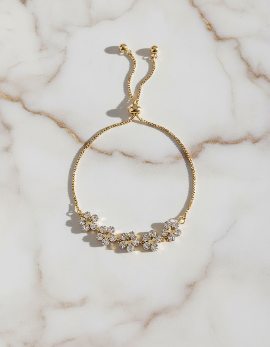 Radiant Blooms Slider Bracelet