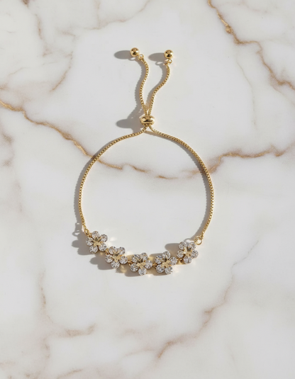 Radiant Blooms Slider Bracelet