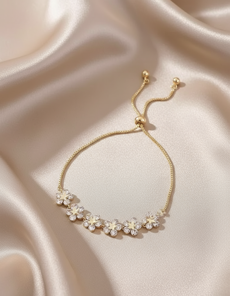 Radiant Blooms Slider Bracelet