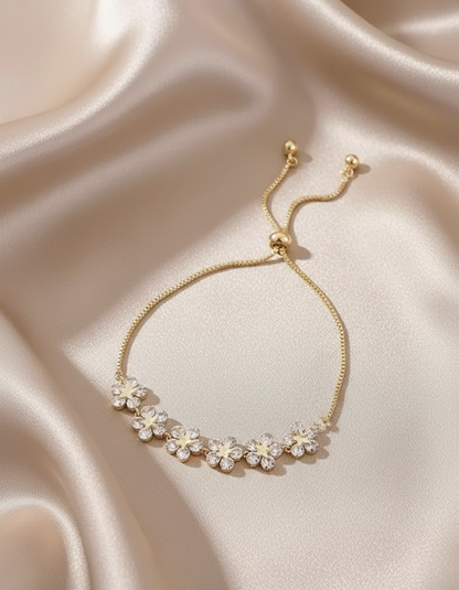 Radiant Blooms Slider Bracelet