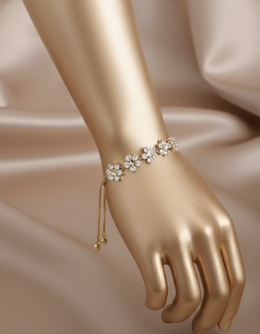 Radiant Blooms Slider Bracelet