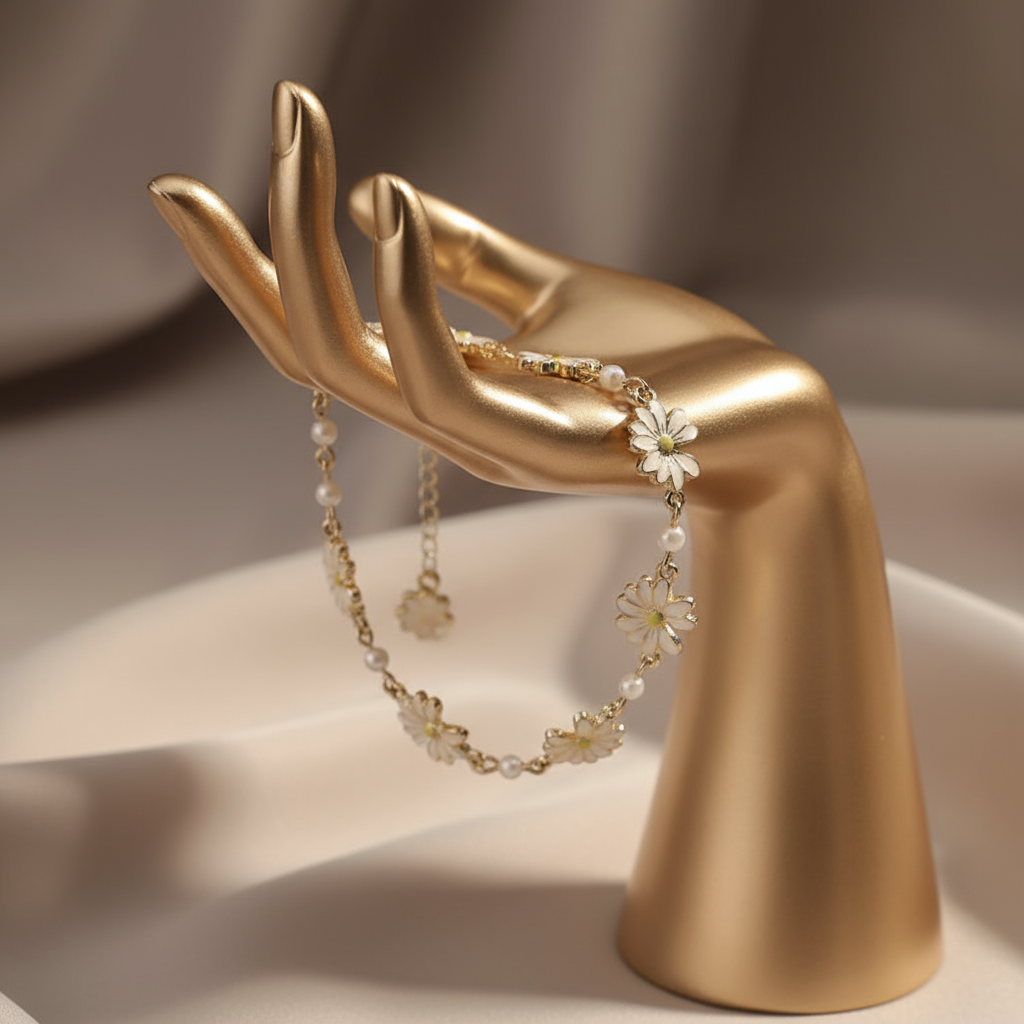 Daisy Garden Pearl Bracelet