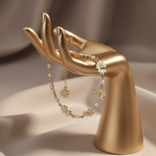 Daisy Garden Pearl Bracelet