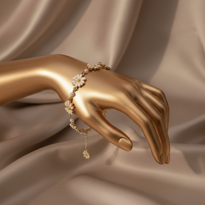 Daisy Garden Pearl Bracelet