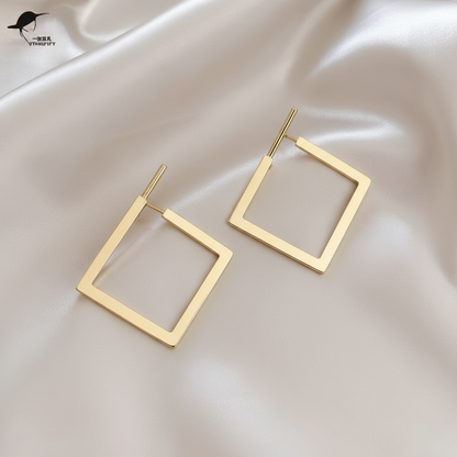 Minimalist Square Drop Earrings