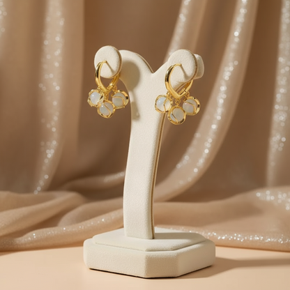 Clover Charm Hoop Earrings