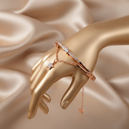 Celestial Star Charm Bangle